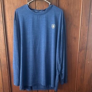 Ariat Men's Long Sleeve Performance Tee - Blue Heather